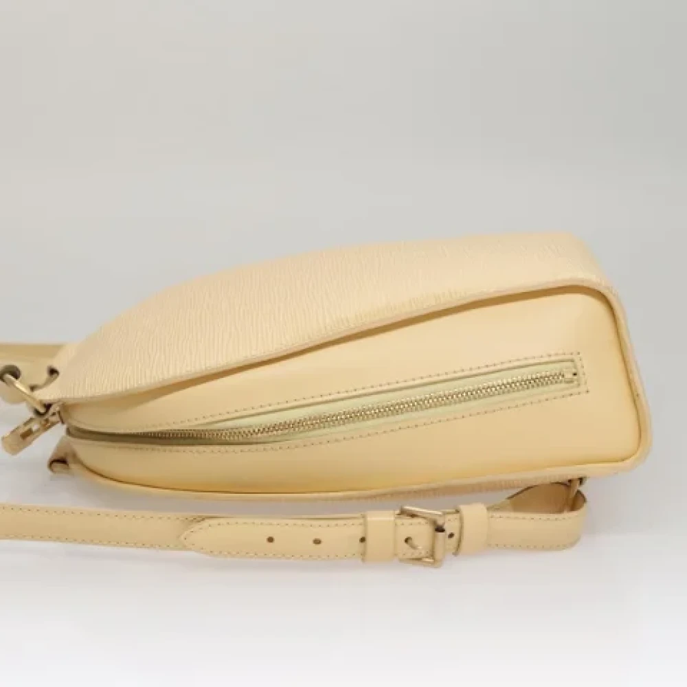 Louis Vuitton Vintage Pre-owned Leather backpacks Beige Dames