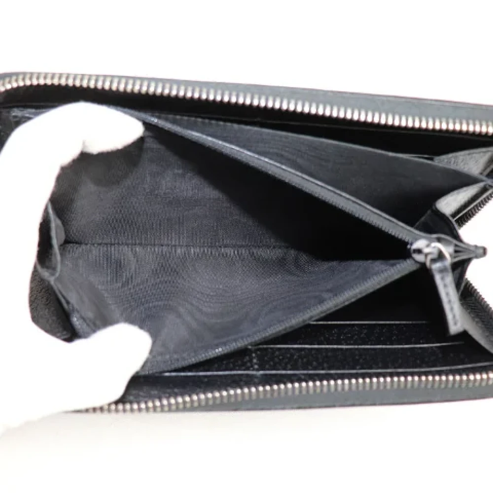Gucci Vintage Pre-owned Leather wallets Black Dames