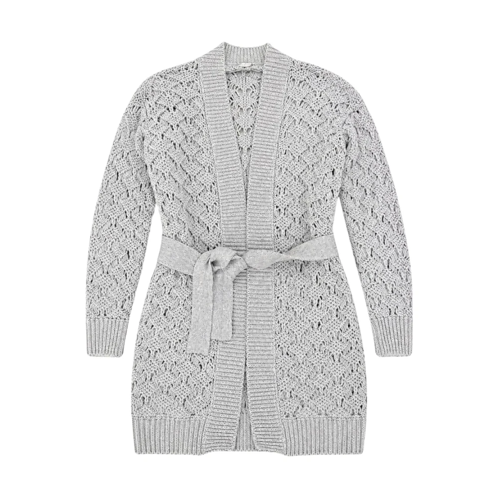 Eleventy Vrouw Grijs Truien & Vesten Dames, L, Cardigan