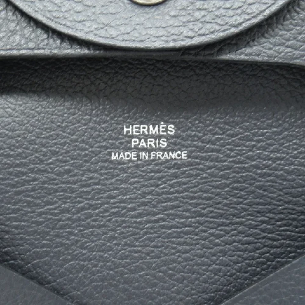Hermès Vintage Pre-owned Leather wallets Black Dames