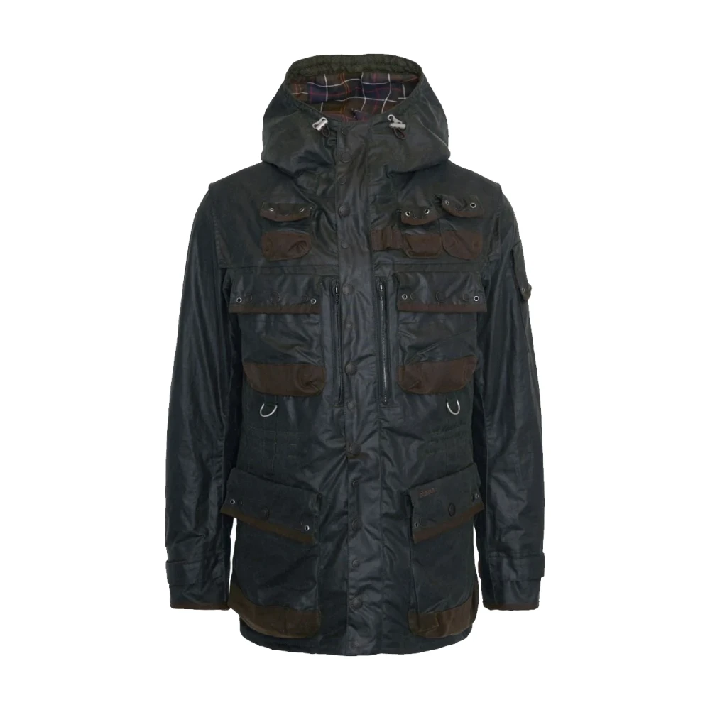 Barbour Militaire Gewaxte Jas Geïnspireerd door Durham Green Heren