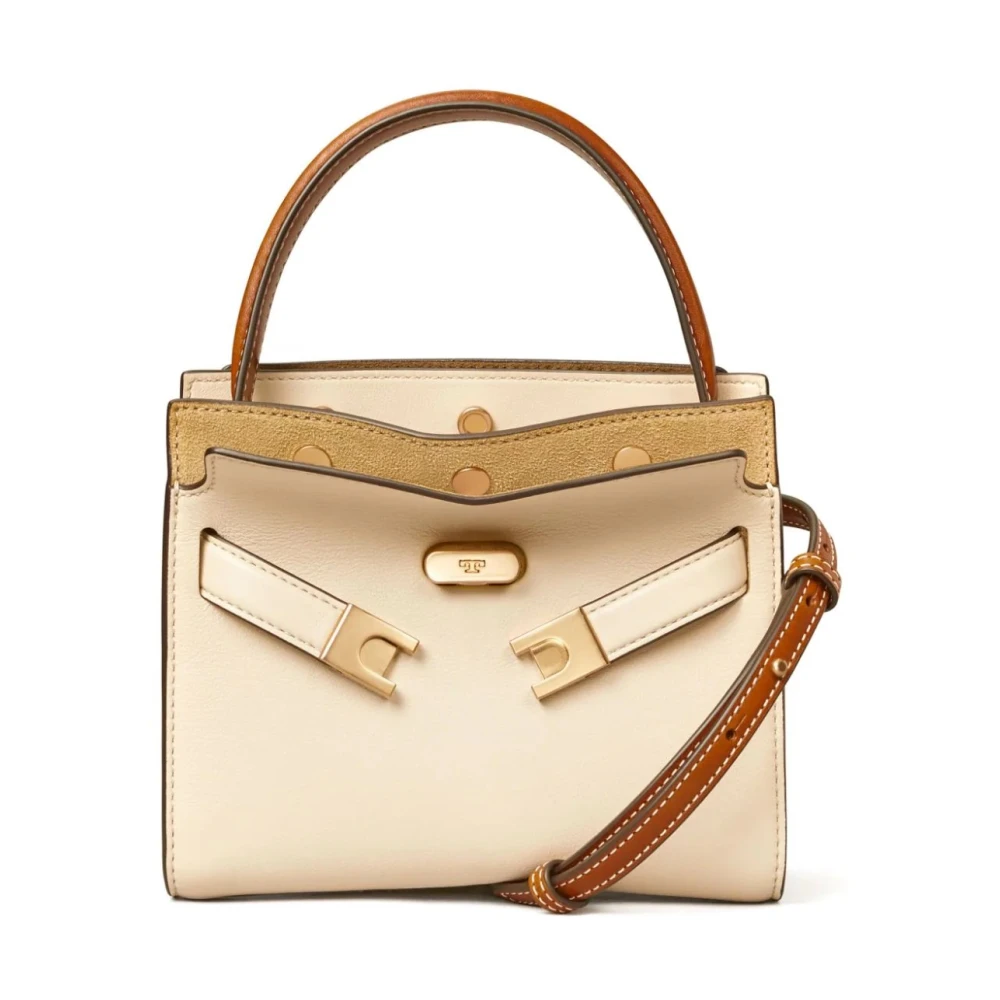 TORY BURCH Petite Double Lee Radziwill Tas Brown Dames