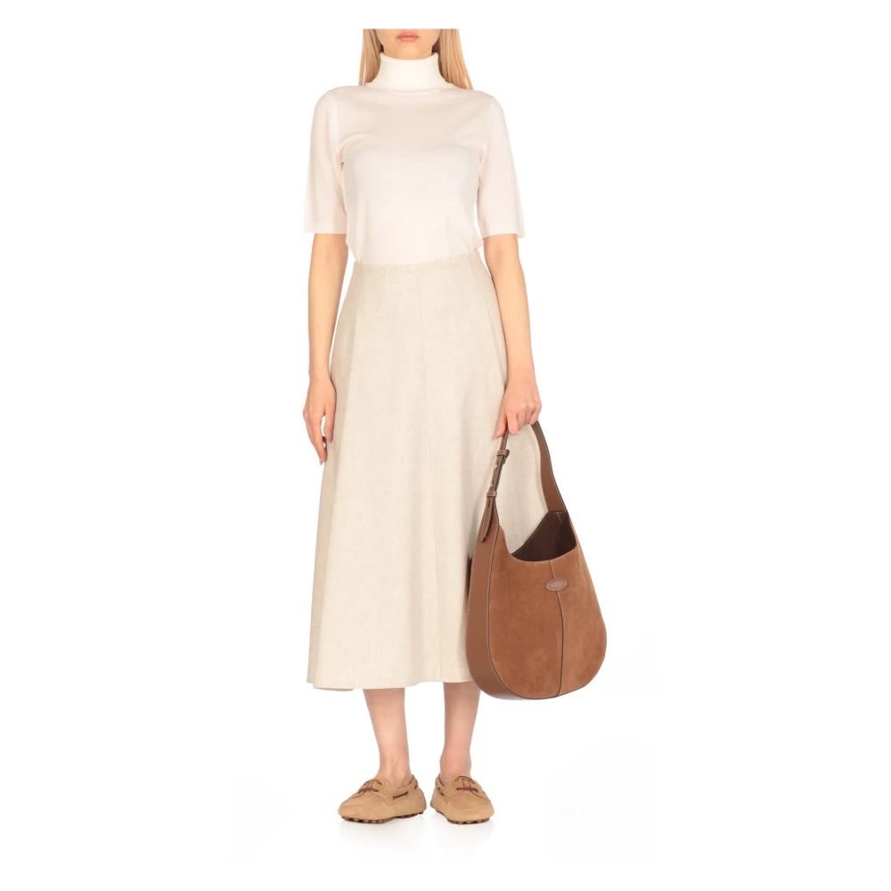 TOD'S Bruine Suède Lederen Schoudertas Brown Dames