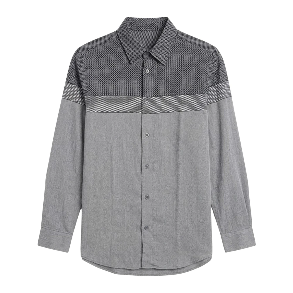 Armani Exchange Mannelijk Grijs Overhemden Heren, L, Xm 002320 Af 13235 Shirt