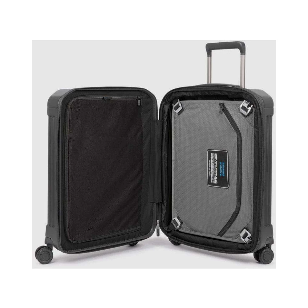 Piquadro Stijlvolle Reistrolley Tas Black Unisex