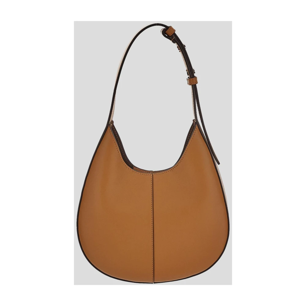 TOD'S Leren Hobo Tas Brown Dames