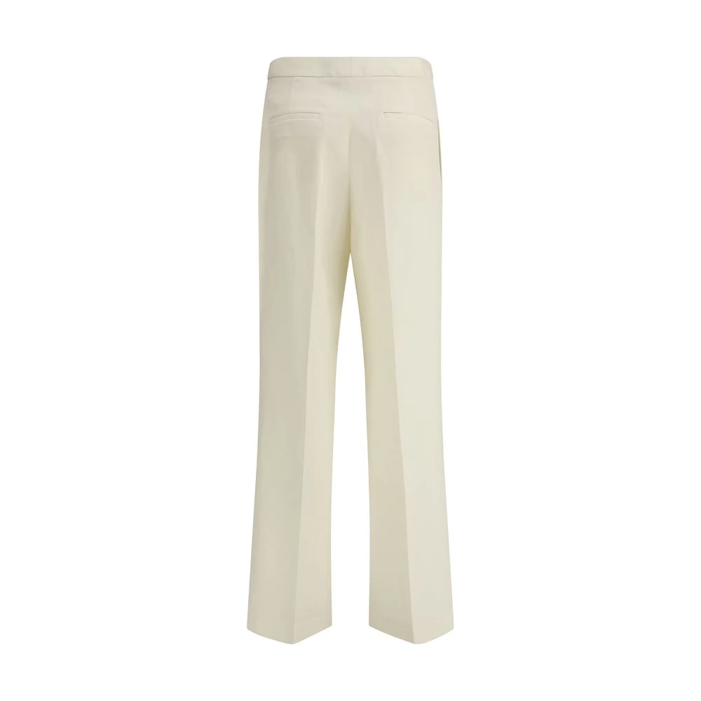 Fabiana Filippi Elegante Wollen Broek Beige Dames