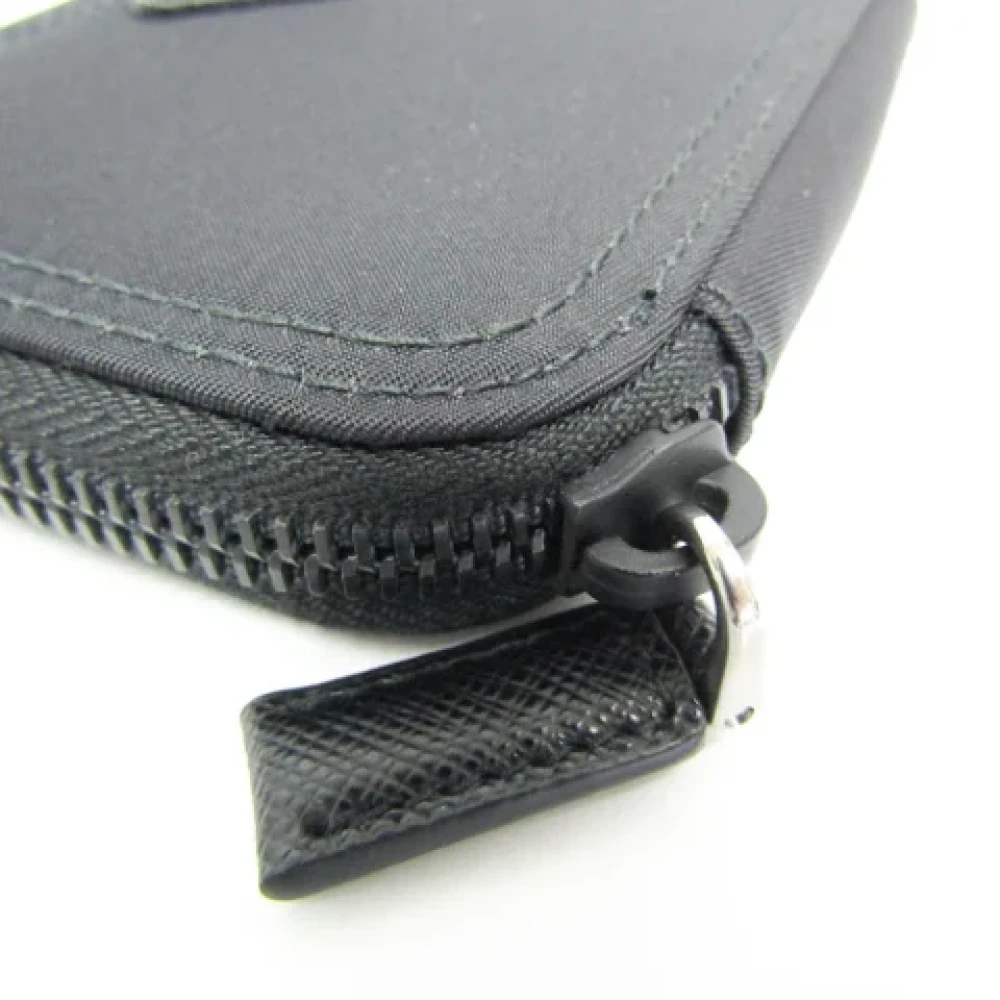 Prada Vintage Pre-owned Nylon key-holders Black Dames