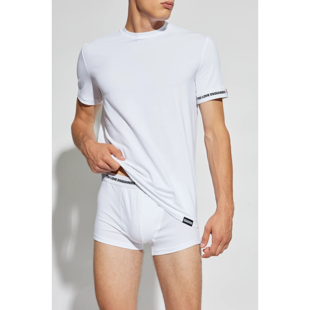 Dsquared2 Twee-pack t-shirts uit de Underwear-collectie White Heren