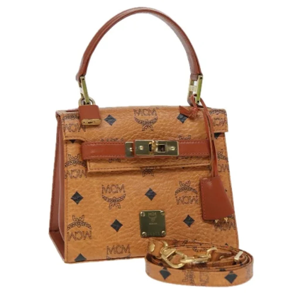 MCM Pre-owned Leather handbags Brown Dames