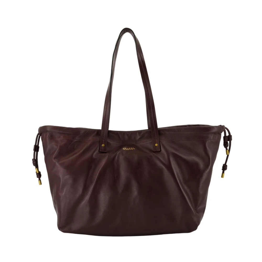 Isabel Marant Women's Red Burgundy Leather Shoulder Bag - Shopping Bags - One Size - Bags