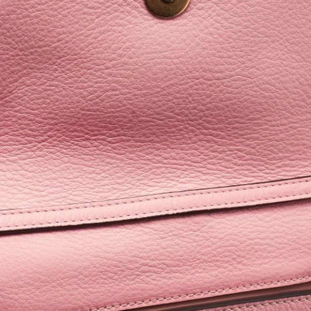Chloé Pre-owned Leather crossbody-bags Pink Dames