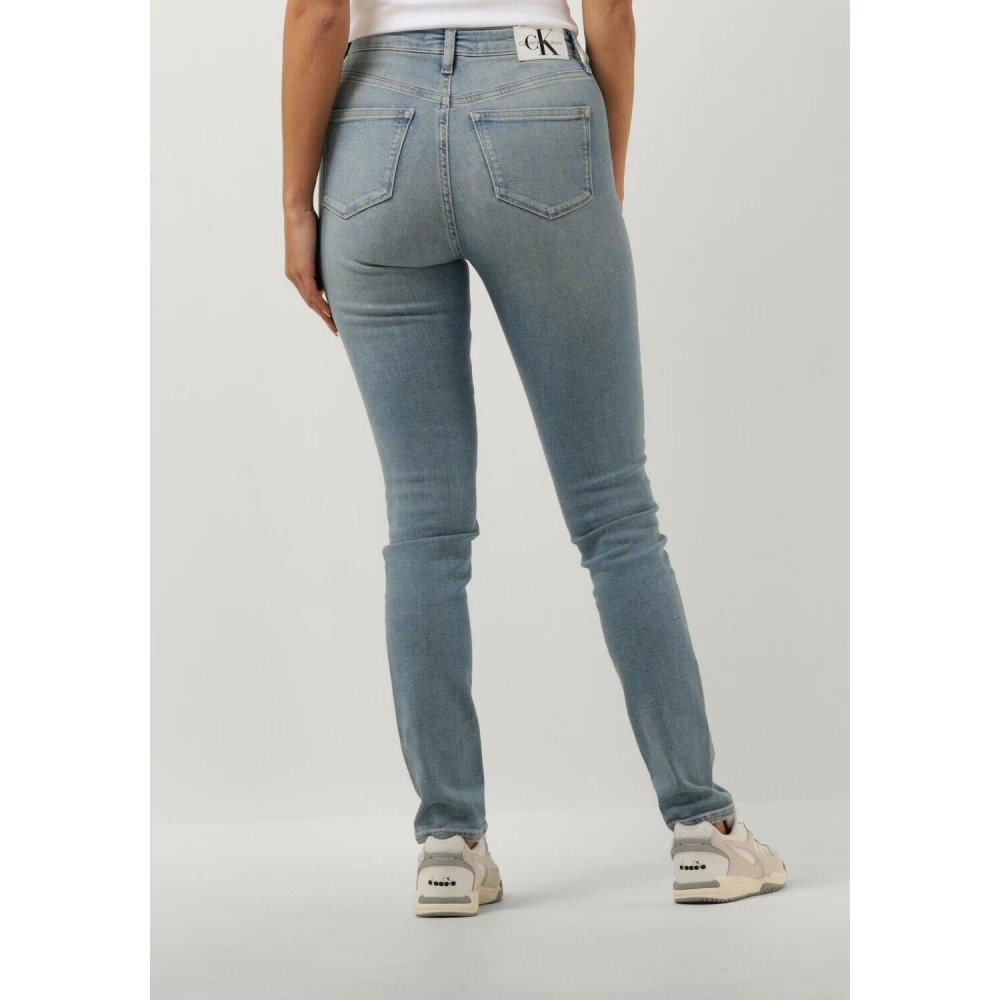 Calvin Klein High Rise Skinny Jeans Blue Dames