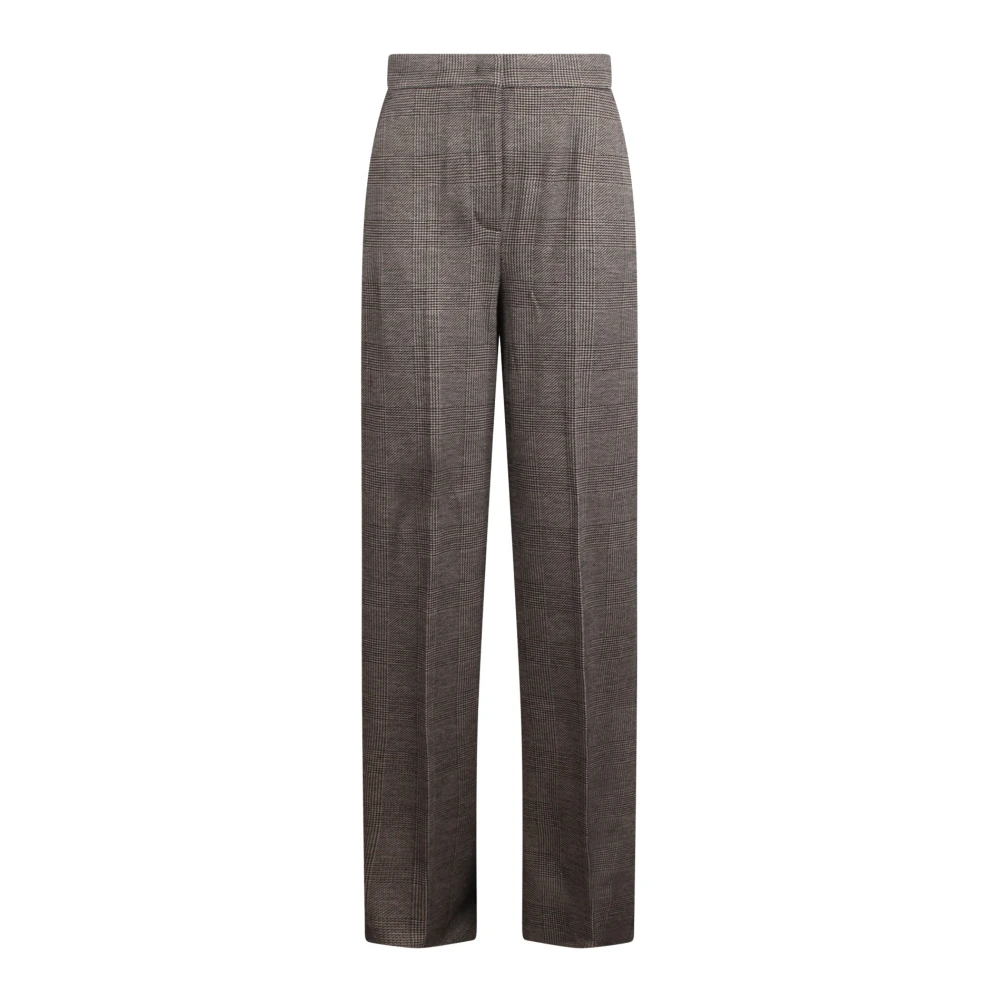 Max Mara Cognac Straight Leg Broek Gray Dames