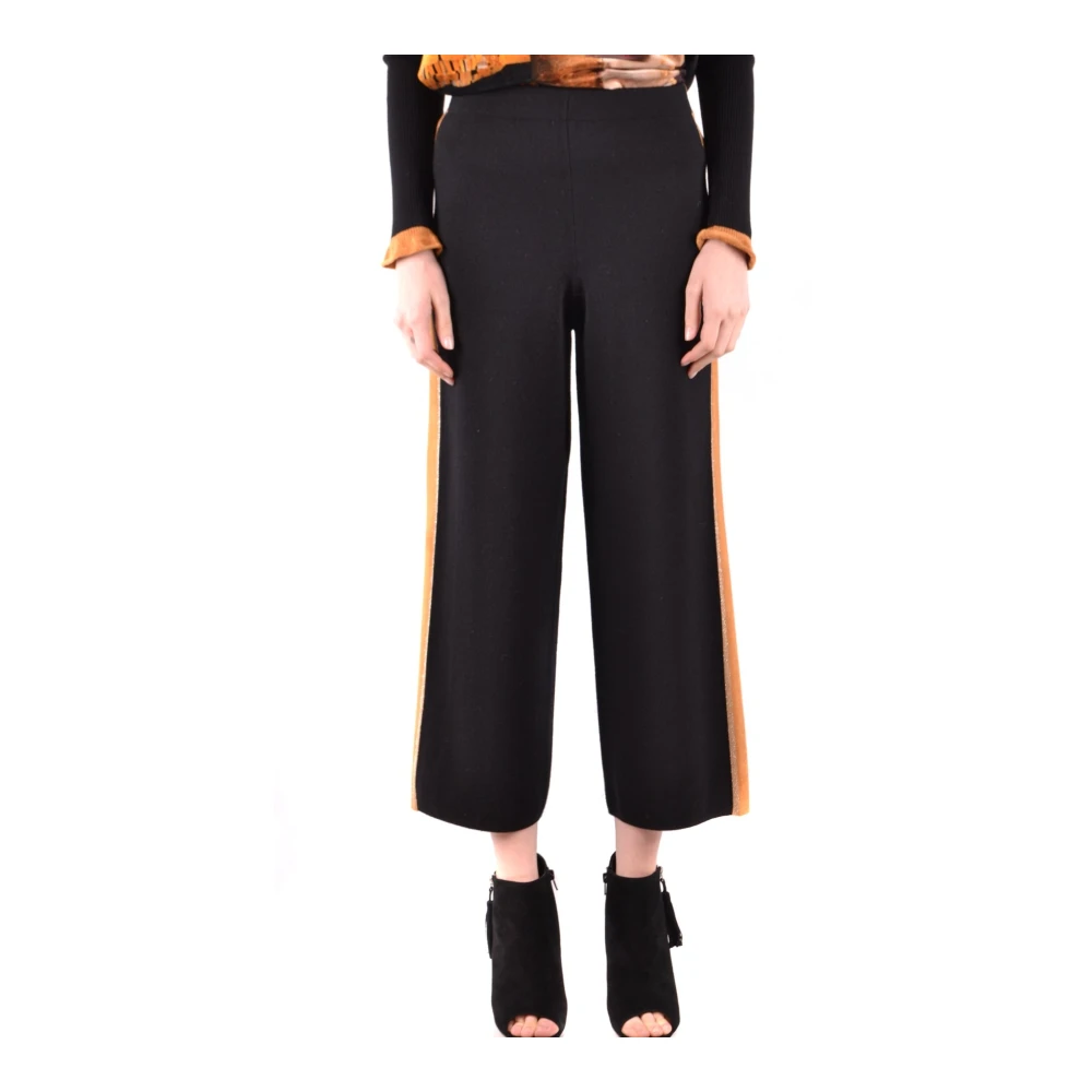 D.exterior Women's Black Wide Trousers, Xs, Trousers