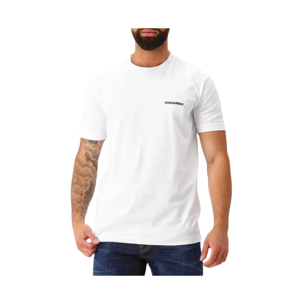 Dsquared2 Men's White Milan Map Tee