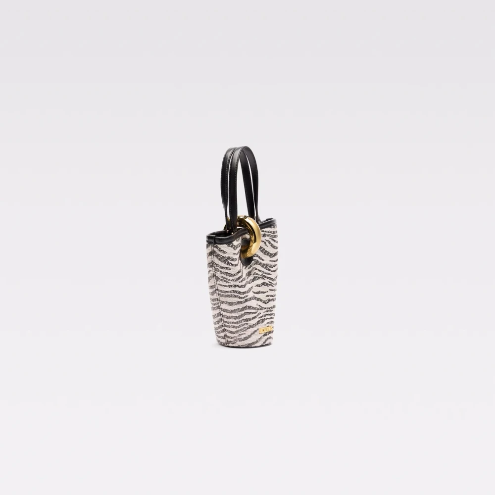 Jacquemus Zebra Print Leren Handtas Multicolor Dames