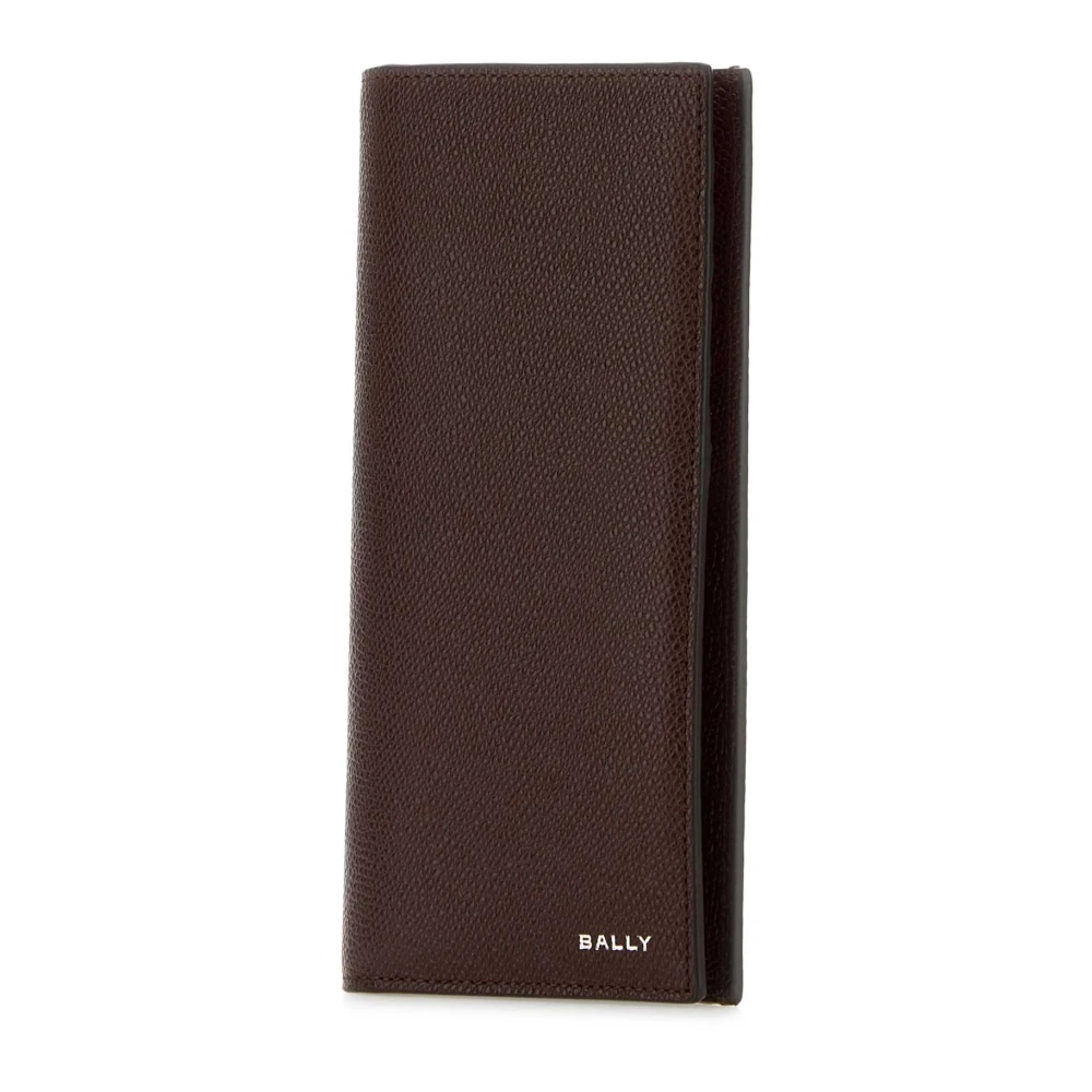 Bally Vlag Leren Portemonnee Brown Heren