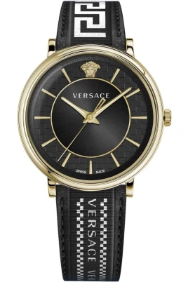 V-CIRCLE Läderarmbandsur