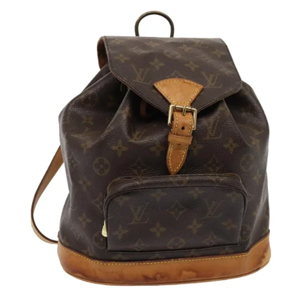 Louis Vuitton Vintage Pre-owned Canvas backpacks Brown Dames