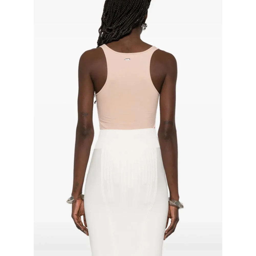Mugler Beige Body Piercing Sieraden Pink Dames