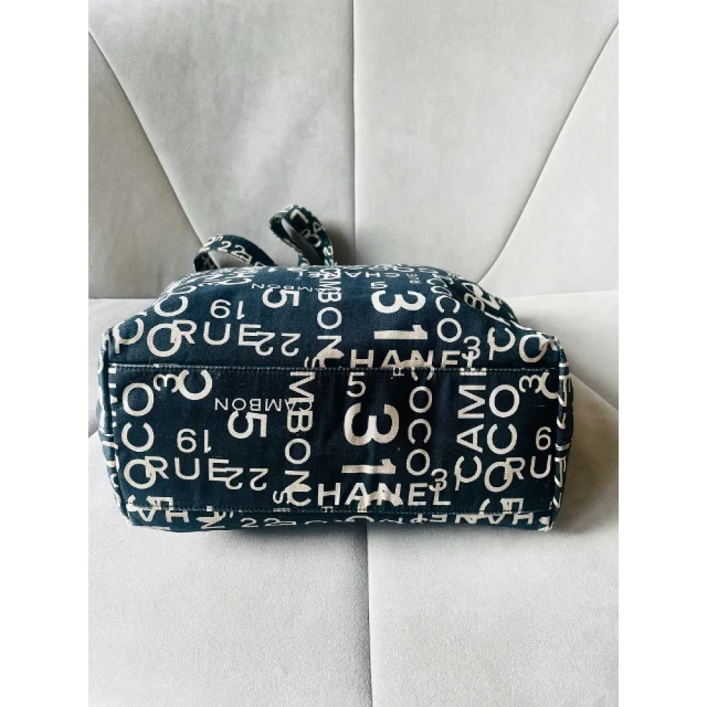 Chanel Vintage Pre-owned Canvas chanel-bags Black Dames