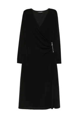 Jersey Fluid Zip Dress