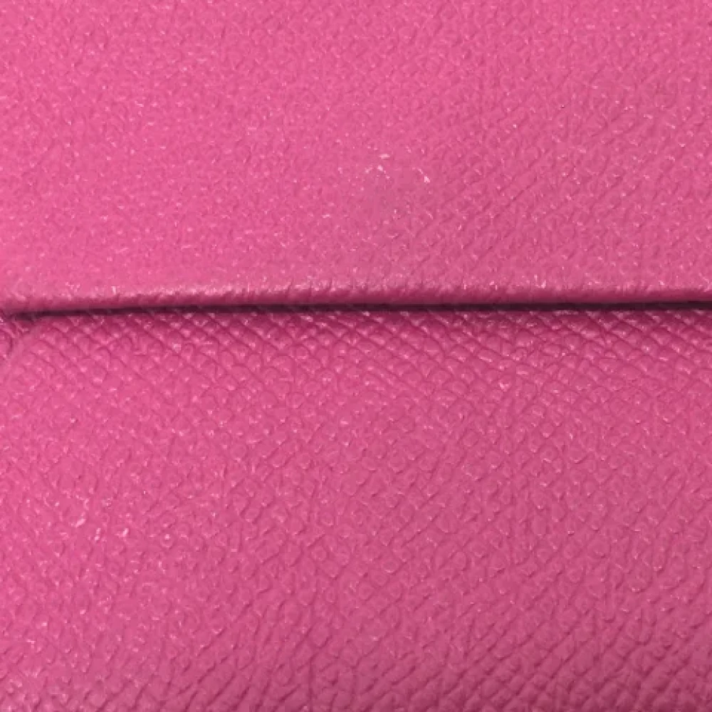Hermès Vintage Pre-owned Leather wallets Purple Dames