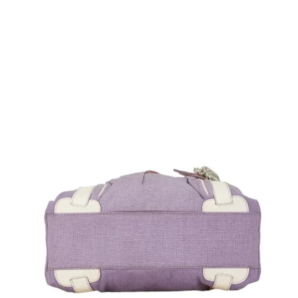 Celine Vintage Pre-owned Canvas celine-bags Purple Dames