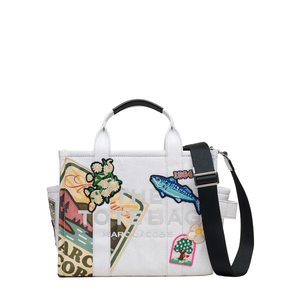Marc Jacobs 474 Borsa Denim Tote Patchwork Light Wash - Immagine 3