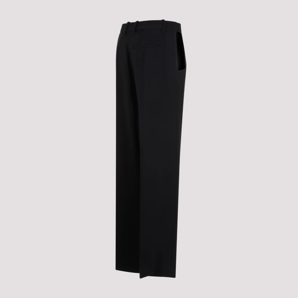 Mugler Wide Trousers Black Dames