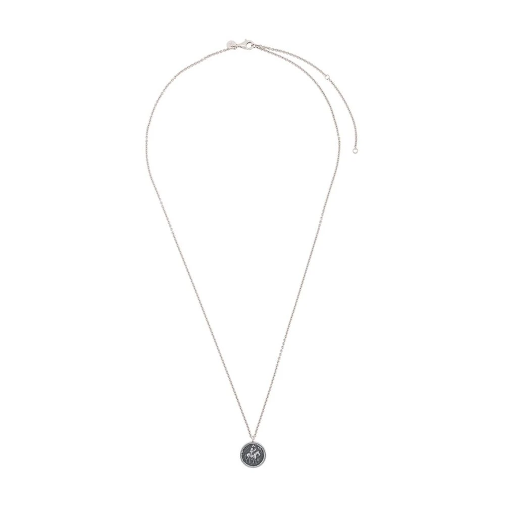 Tom Wood Mynt Hänge Halsband Silver Gray, Herr