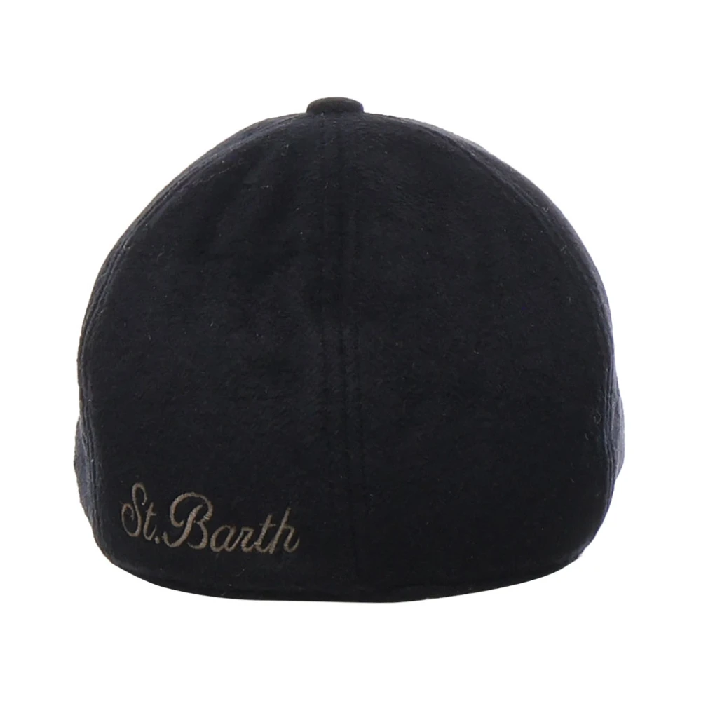MC2 Saint Barth Zwarte Hoed met Stijve Klep Black Dames