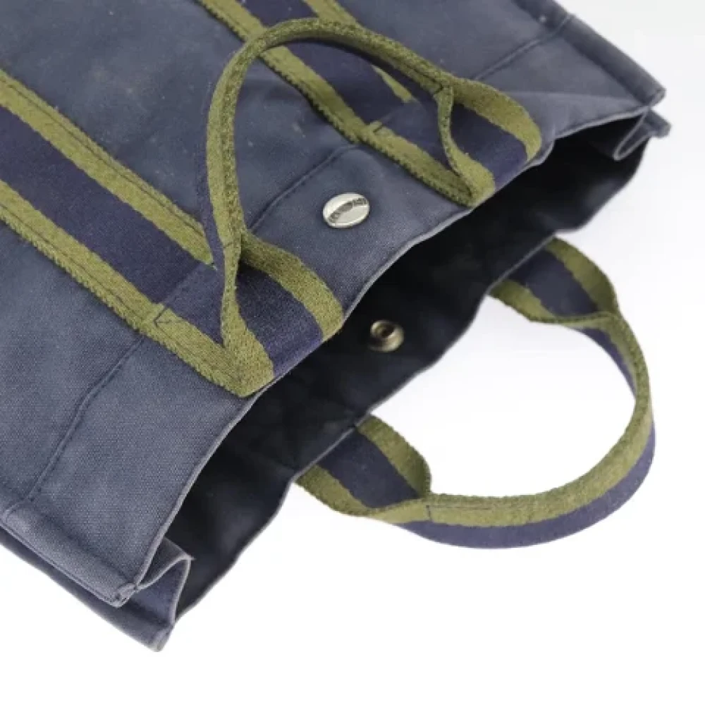Hermès Vintage Pre-owned Canvas totes Blue Dames