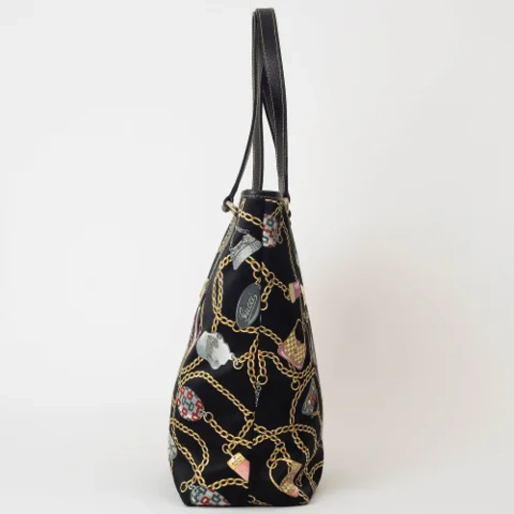 Gucci Vintage Pre-owned Fabric totes Black Dames