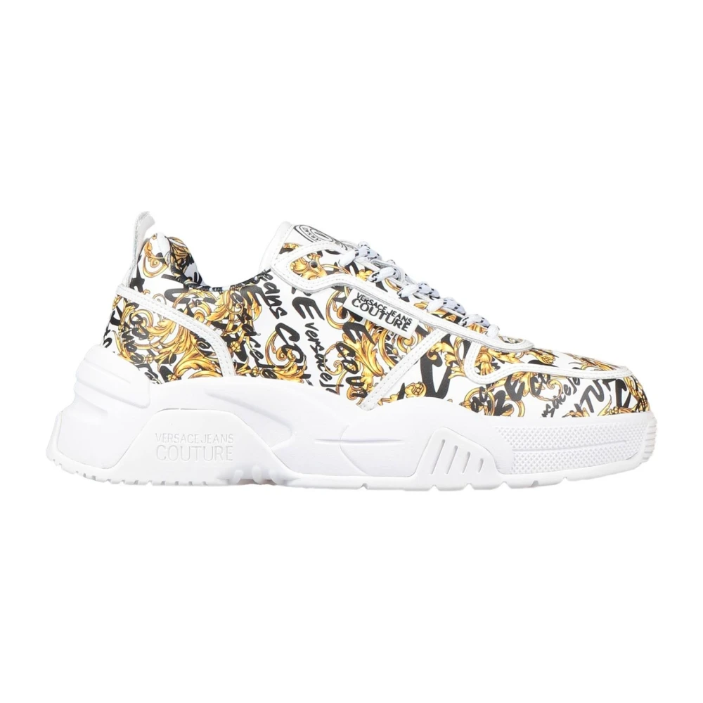 Versace Jeans Couture Witte lage sneakers Dames Schoenen Veelkleurig Multicolor