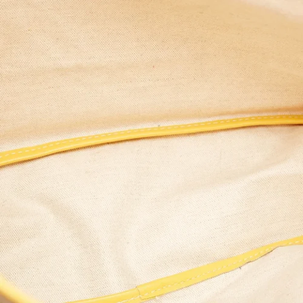 Goyard Vintage Pre-owned Canvas handbags Yellow Dames