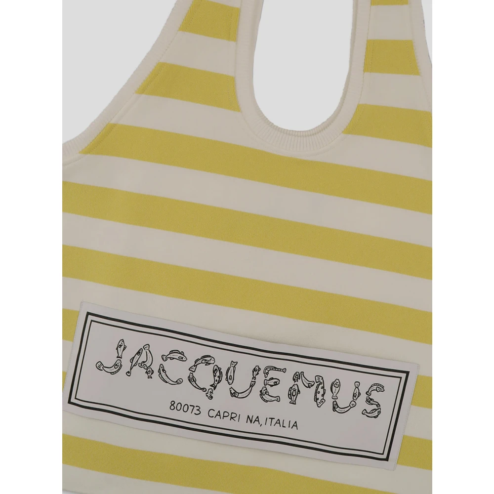 Jacquemus Canvas Marcel Tas Yellow Dames
