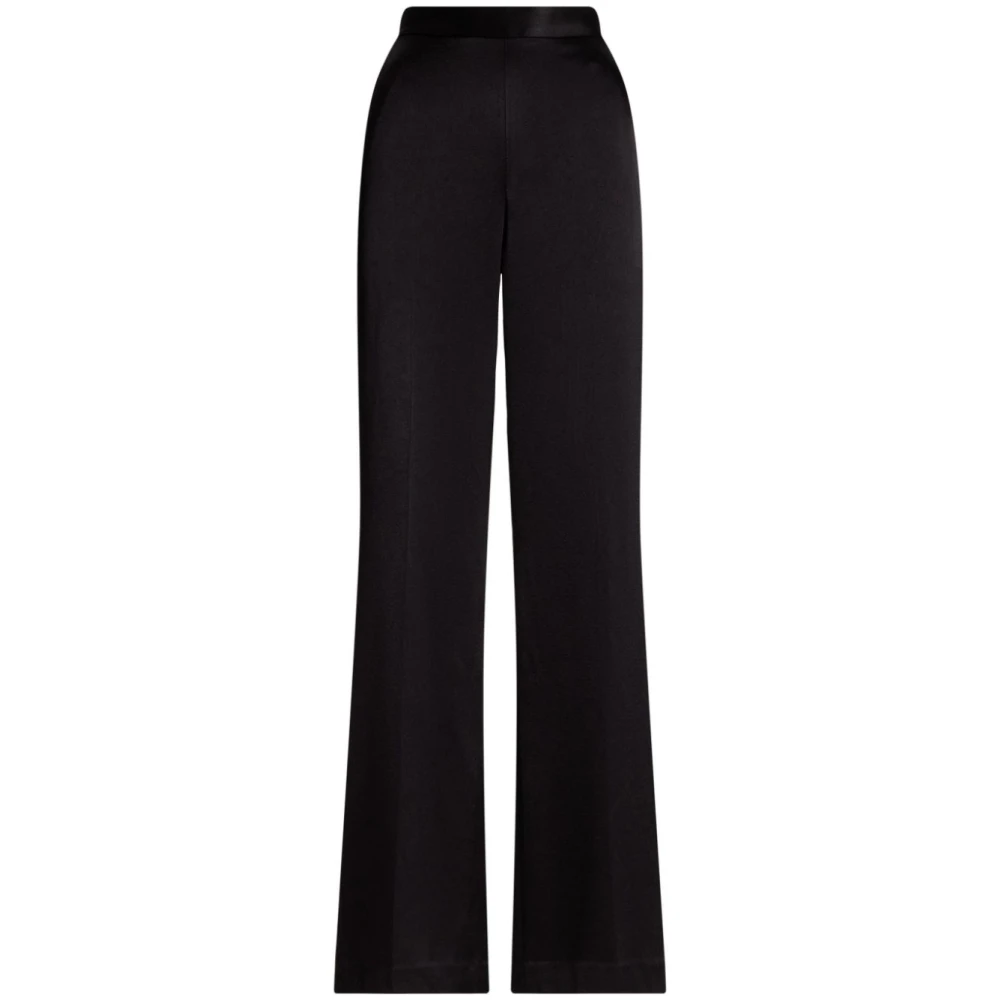 Ralph Lauren Wijde Broeken Black Dames
