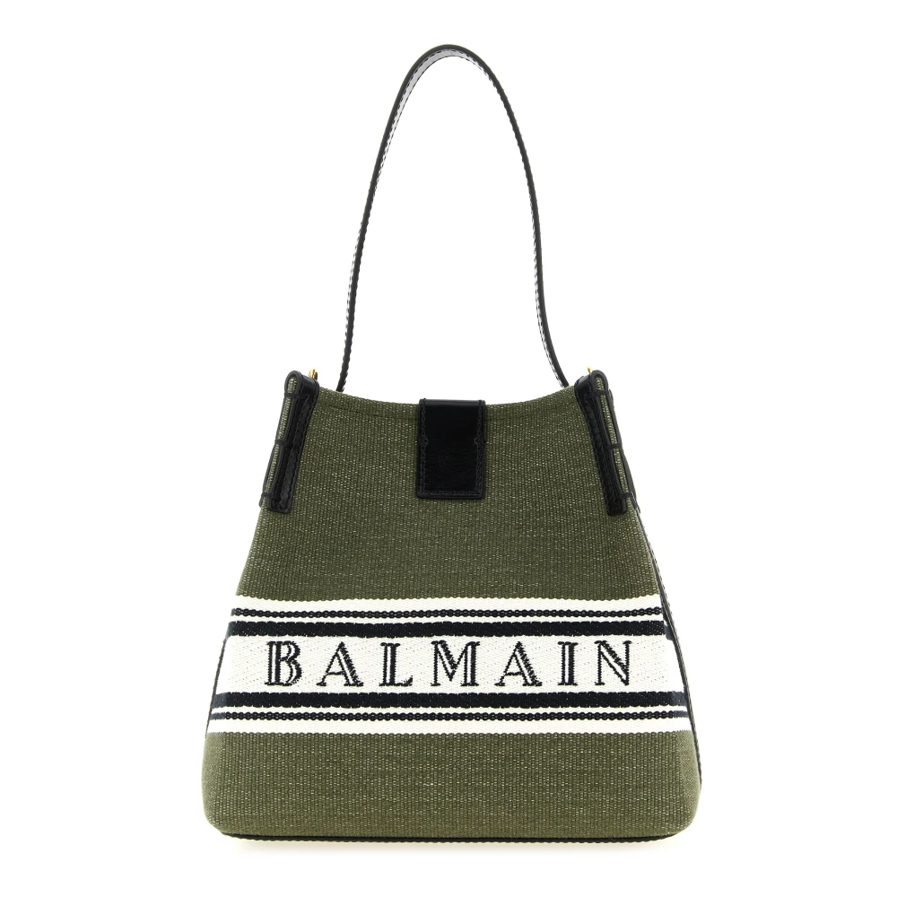 Balmain Green Release Bucket Bag - Female - Shoulder Bags - One Size - Bags