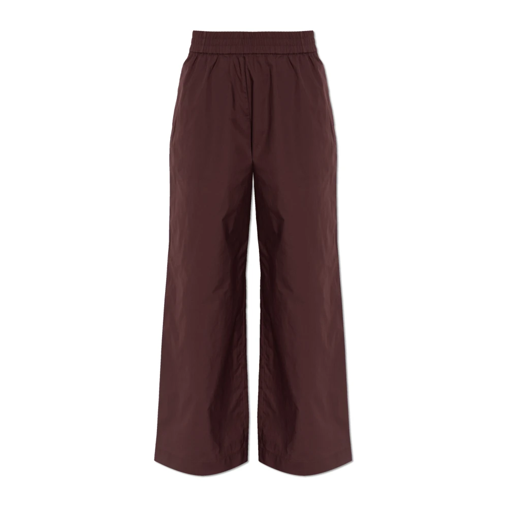 Samsøe Samsøe Red Wide Trousers, Female, S, Sajulio Trousers