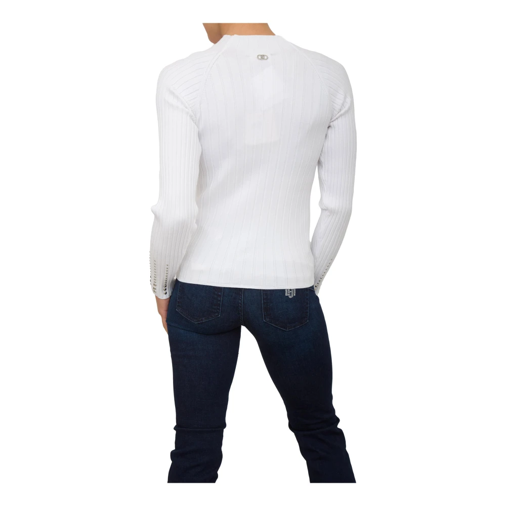 Liu Jo Witte Trui met Moderne Stijl White Dames