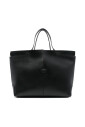 black-flat-top-handle-bag