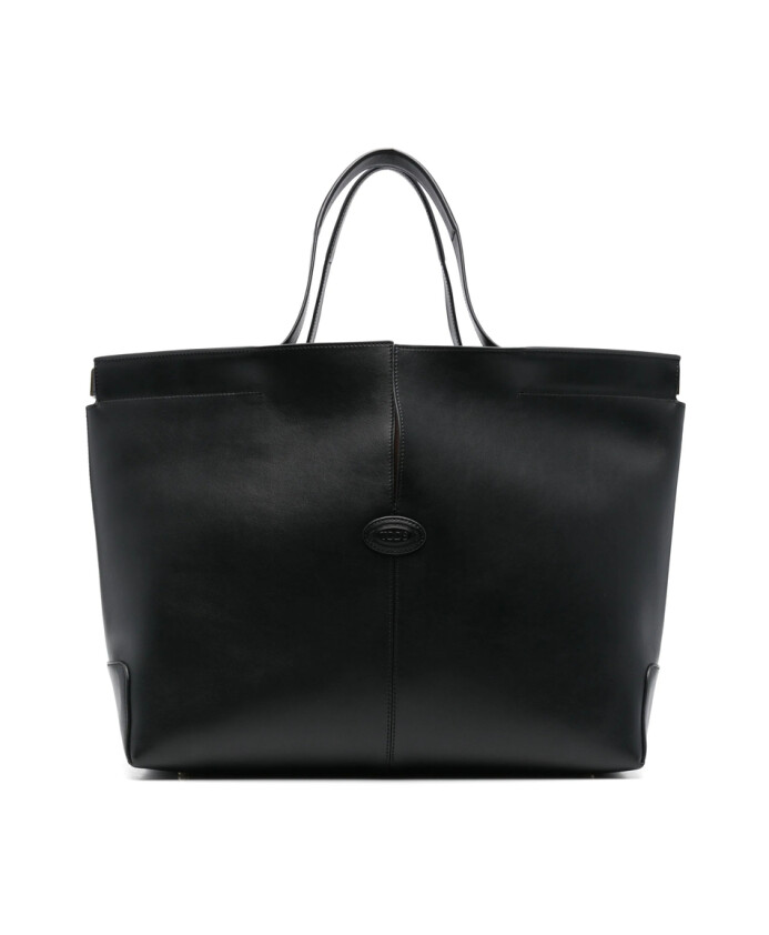 black-flat-top-handle-bag