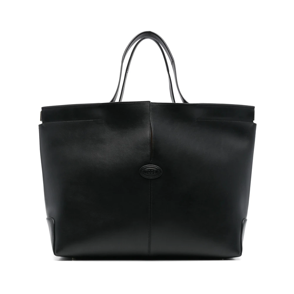 TOD'S Zwarte Tas met Platte Handvatten Black Dames