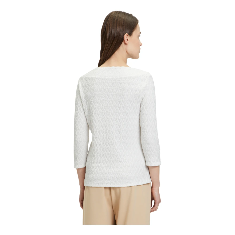 Betty Barclay Gesp Detail Gestreept Shirt White Dames
