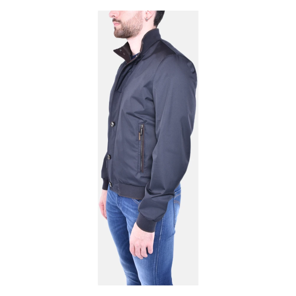 Moorer Waterdichte Bomberjack Donkerblauw Blue Heren