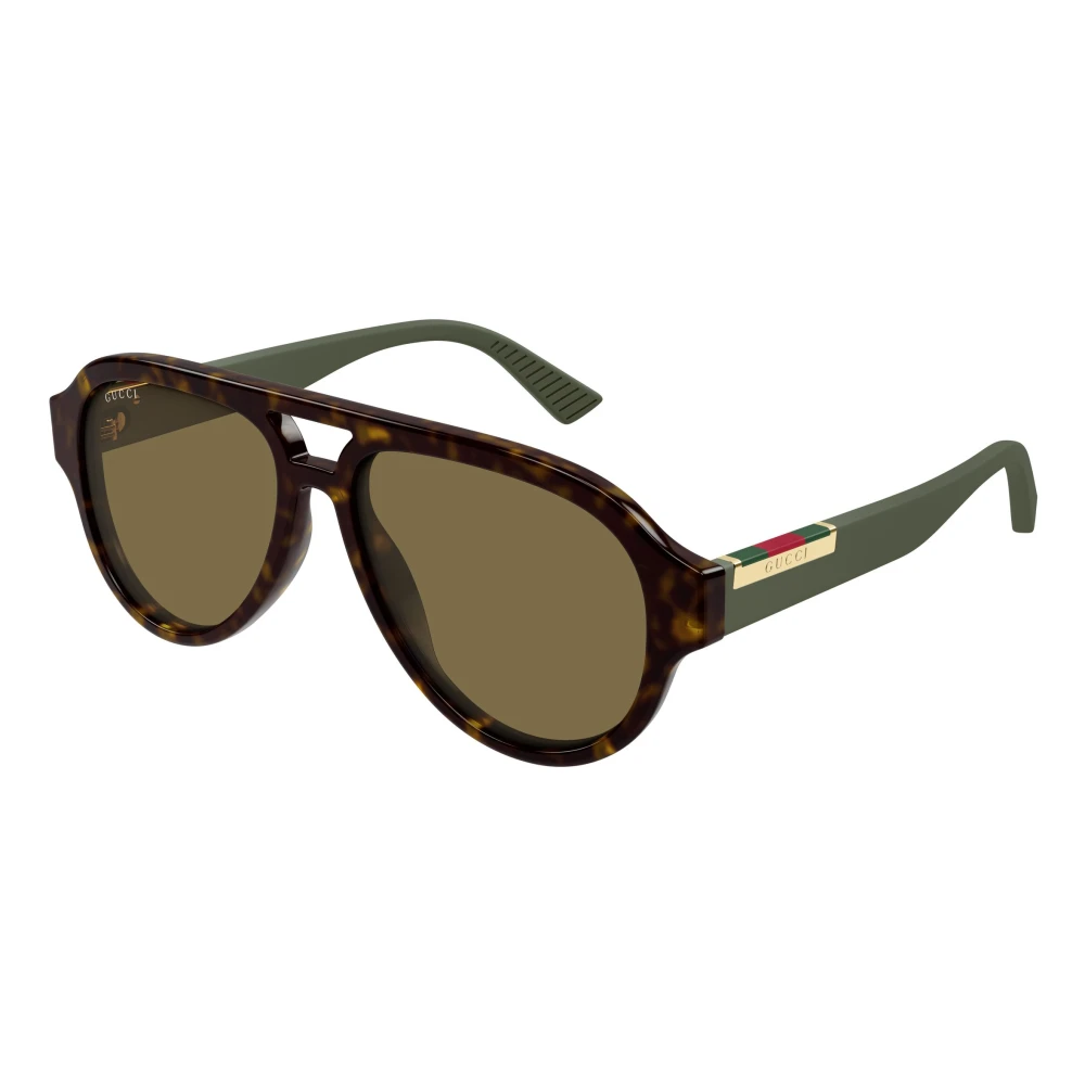 Gucci Men's Brown Aviator Sunglasses - Sunglasses - 55 Mm - Accessories