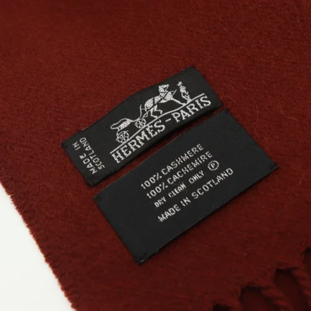 Hermès Vintage Pre-owned Cashmere scarves Brown Dames