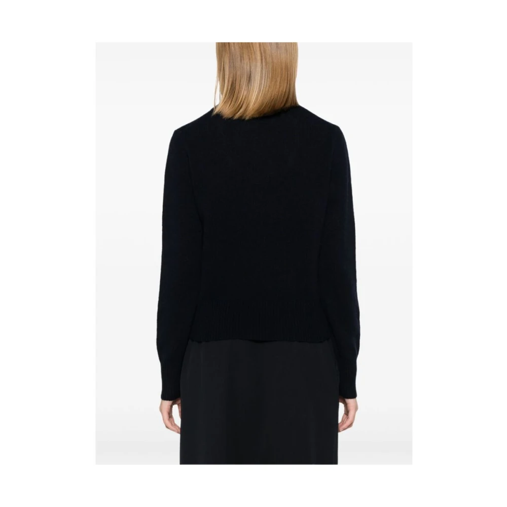 allude Navy Blauw Kasjmier Gebreide Trui Blue Dames